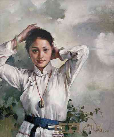 潘鸿海 豆蔻年华 73×60cm